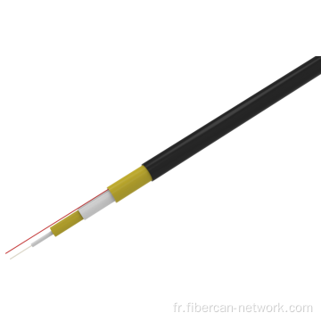 Câble de chute de fibre optique à double veste